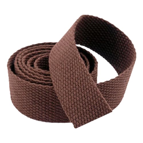 LuminaCreek 20 mm, 25 mm, 38 mm, 50 mm breites Baumwollgurtband, 10 Yards/Lot(Dark Brown,20 MM) von LuminaCreek