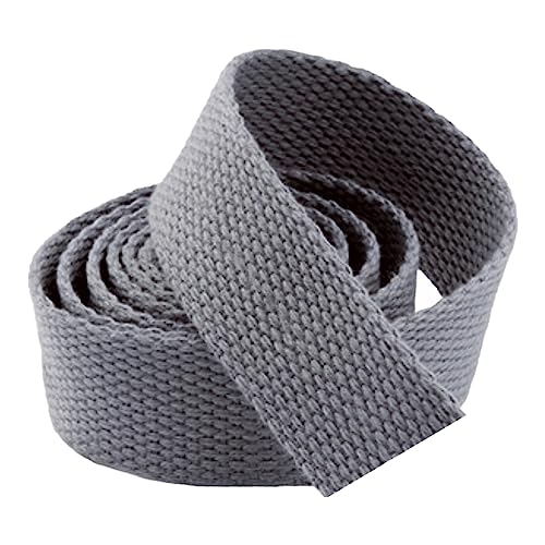 LuminaCreek 20 mm, 25 mm, 38 mm, 50 mm breites Baumwollgurtband, 10 Yards/Lot(Grey,25 MM) von LuminaCreek