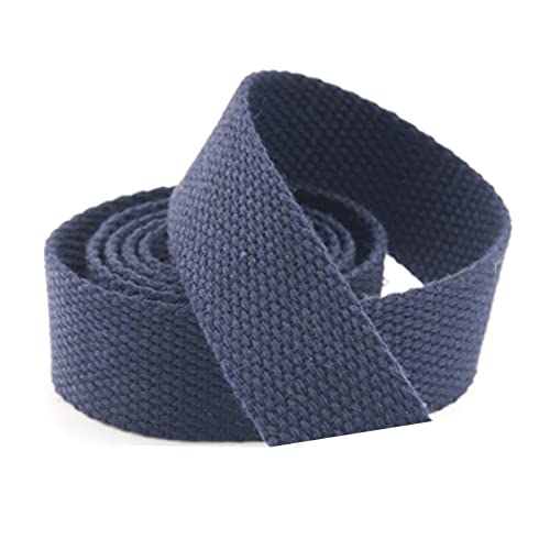LuminaCreek 20 mm, 25 mm, 38 mm, 50 mm breites Baumwollgurtband, 10 Yards/Lot(Navy Blue,50 mm) von LuminaCreek