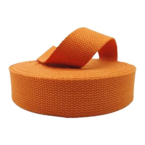 LuminaCreek 25 mm, 38 mm, 50 mm Baumwollgurtband for Taschengurte, Polstergurtband(Orange,38MM x 10Yard) von LuminaCreek