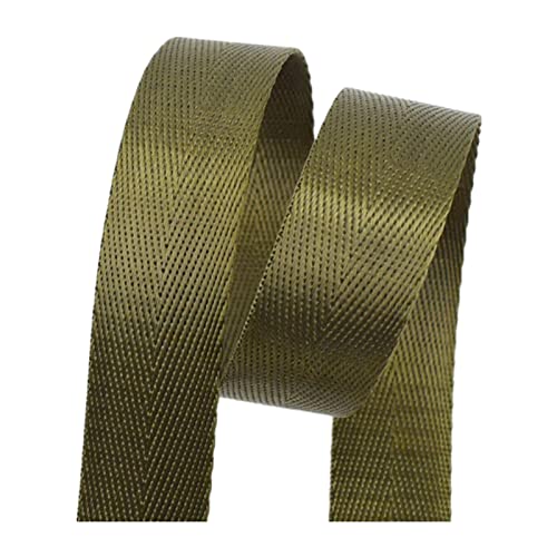 LuminaCreek 25 mm 38 mm, Fischgräten-Twill-Polstergurtbänder for Taschen(Army Green,38MM x 5Yards) von LuminaCreek