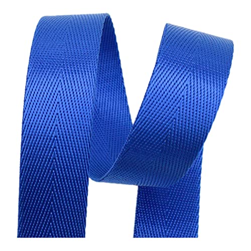 LuminaCreek 25 mm 38 mm, Fischgräten-Twill-Polstergurtbänder for Taschen(Blue,38MM x 5Yards) von LuminaCreek