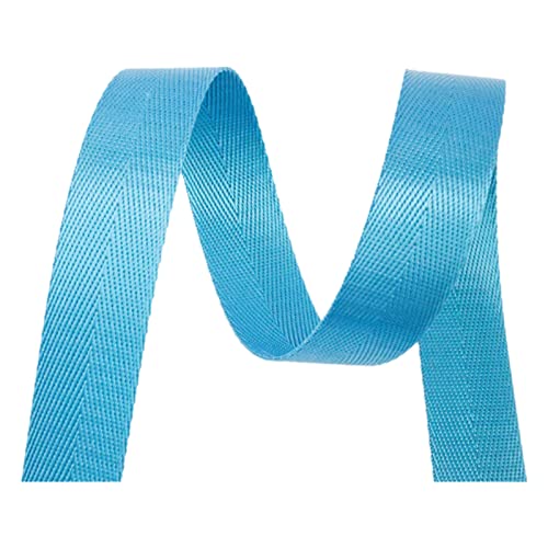 LuminaCreek 25 mm 38 mm, Fischgräten-Twill-Polstergurtbänder for Taschen(Light Blue,38MM x 10Yards) von LuminaCreek