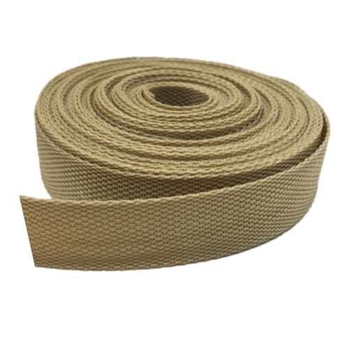 LuminaCreek 38 mm, leichtes Polypropylenband for Taschen und Rucksäcke(Khaki,38MM x 10 Yard) von LuminaCreek