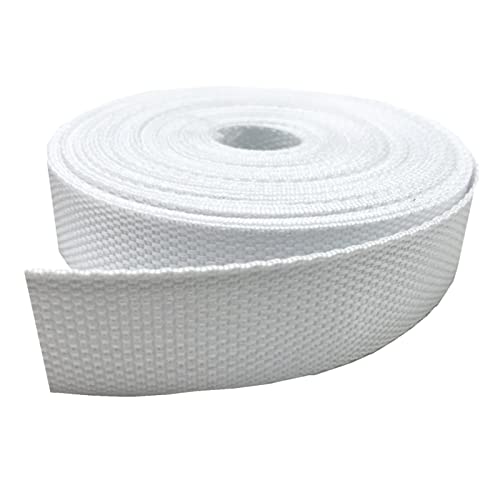 LuminaCreek 38 mm, leichtes Polypropylenband for Taschen und Rucksäcke(White,38MM x 5 Yard) von LuminaCreek