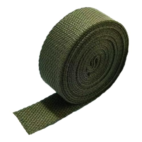 LuminaCreek 38MM, Baumwollgurtband for Taschengurt, Taschengriffe, Tragetaschengurtband, Herstellung von Outdoor-Zubehör, dick 1,3 mm(Army Green,20 Yard) von LuminaCreek