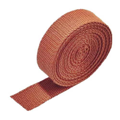 LuminaCreek 38MM, Baumwollgurtband for Taschengurt, Taschengriffe, Tragetaschengurtband, Herstellung von Outdoor-Zubehör, dick 1,3 mm(Brown,5 Yard) von LuminaCreek