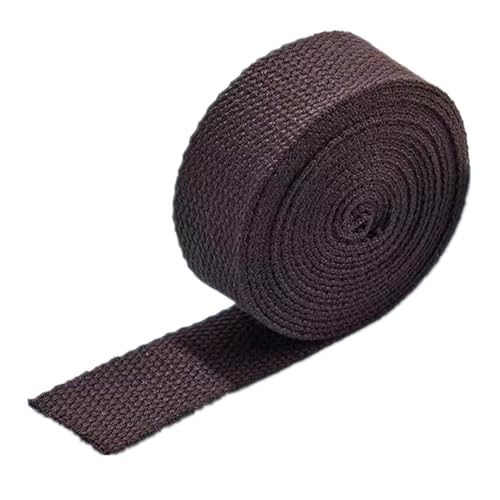 LuminaCreek 38MM, Baumwollgurtband for Taschengurt, Taschengriffe, Tragetaschengurtband, Herstellung von Outdoor-Zubehör, dick 1,3 mm(Coffee,20 Yard) von LuminaCreek