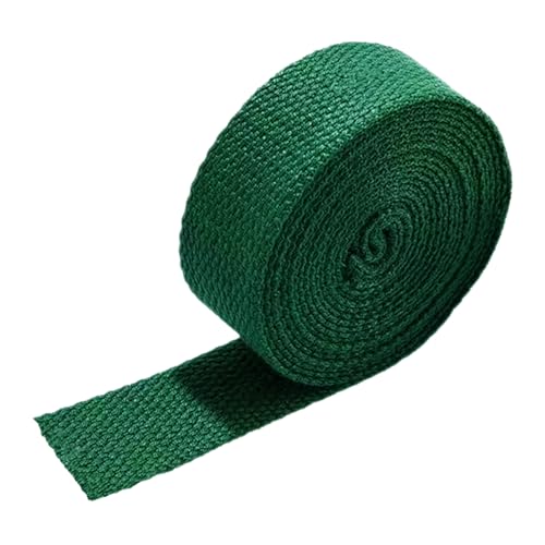 LuminaCreek 38MM, Baumwollgurtband for Taschengurt, Taschengriffe, Tragetaschengurtband, Herstellung von Outdoor-Zubehör, dick 1,3 mm(Dark Green,20 Yard) von LuminaCreek