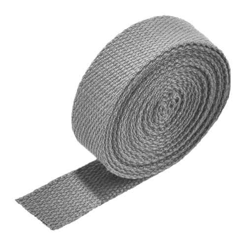 LuminaCreek 38MM, Baumwollgurtband for Taschengurt, Taschengriffe, Tragetaschengurtband, Herstellung von Outdoor-Zubehör, dick 1,3 mm(Grey,20 Yard) von LuminaCreek