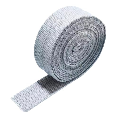 LuminaCreek 38MM, Baumwollgurtband for Taschengurt, Taschengriffe, Tragetaschengurtband, Herstellung von Outdoor-Zubehör, dick 1,3 mm(Light Grey,20 Yard) von LuminaCreek