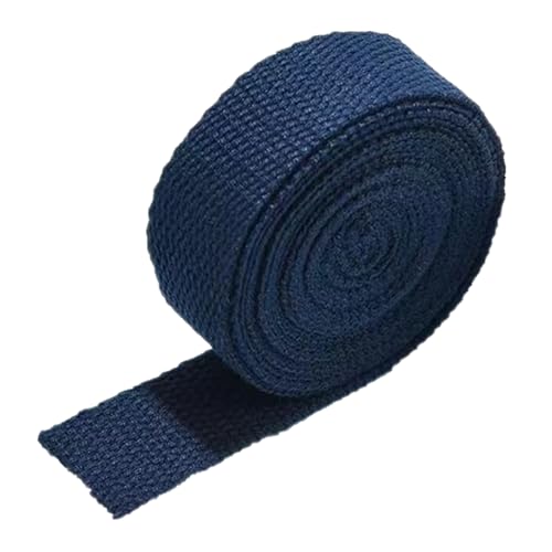 LuminaCreek 38MM, Baumwollgurtband for Taschengurt, Taschengriffe, Tragetaschengurtband, Herstellung von Outdoor-Zubehör, dick 1,3 mm(Navy Blue,10 Yard) von LuminaCreek