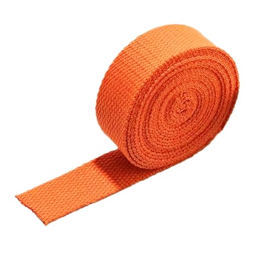 LuminaCreek 38MM, Baumwollgurtband for Taschengurt, Taschengriffe, Tragetaschengurtband, Herstellung von Outdoor-Zubehör, dick 1,3 mm(Orange,5 Yard) von LuminaCreek