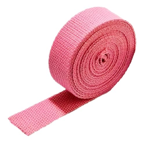 LuminaCreek 38MM, Baumwollgurtband for Taschengurt, Taschengriffe, Tragetaschengurtband, Herstellung von Outdoor-Zubehör, dick 1,3 mm(Pink,5 Yard) von LuminaCreek