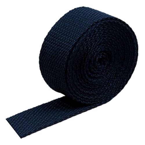 LuminaCreek Baumwoll-Canvas for Taschengriffe, Polsterbänder, 4,5 m/Rolle(Dark Blue,20 MM) von LuminaCreek