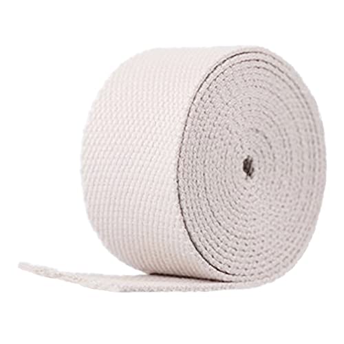 LuminaCreek Baumwolle for Taschengriffe, 25 mm x 5, 10, 20 Yards(Beige,25mm x 5Yards) von LuminaCreek