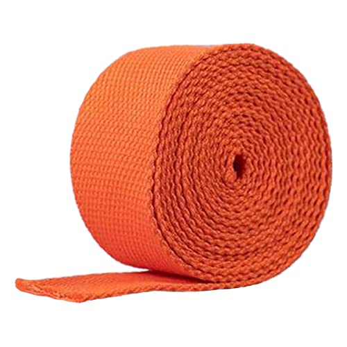 LuminaCreek Baumwolle for Taschengriffe, 25 mm x 5, 10, 20 Yards(Orange,25mm x 5Yards) von LuminaCreek