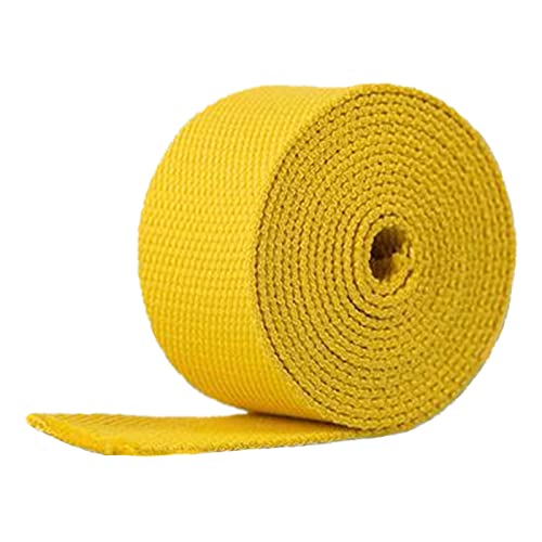 LuminaCreek Baumwolle for Taschengriffe, 25 mm x 5, 10, 20 Yards(Yellow,25mm x 10Yards) von LuminaCreek