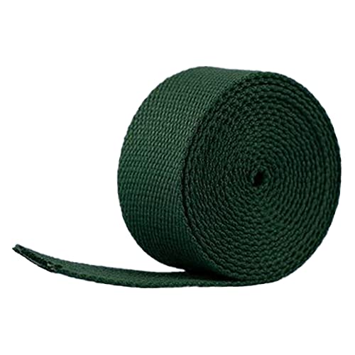 LuminaCreek Baumwolle for Taschengriffe, Umreifungsbänder, 50 mm x 5, 10, 20 Yards(Dark Green,50mm x 20Yards) von LuminaCreek