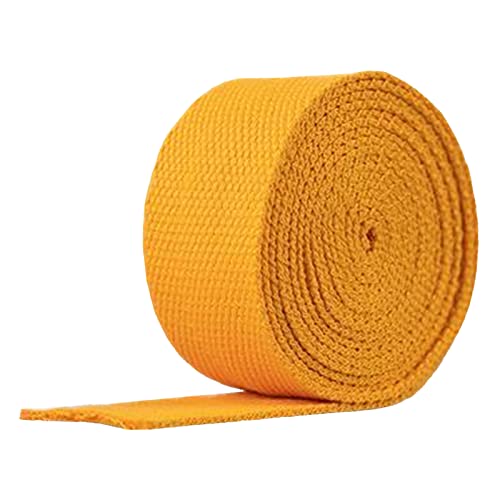 LuminaCreek Baumwolle for Taschengriffe, Umreifungsbänder, 50 mm x 5, 10, 20 Yards(Golden Yellow,50mm x 5Yards) von LuminaCreek