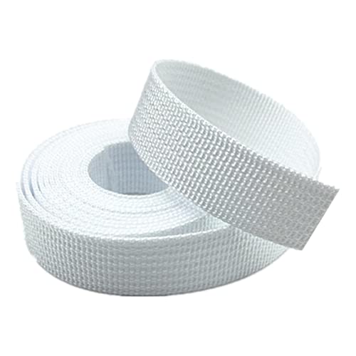 LuminaCreek Leichte PP-Gurte aus Polypropylen for Taschen, Nähen, DIY-Zubehör, 10 Yards/Los(White,25 MM) von LuminaCreek