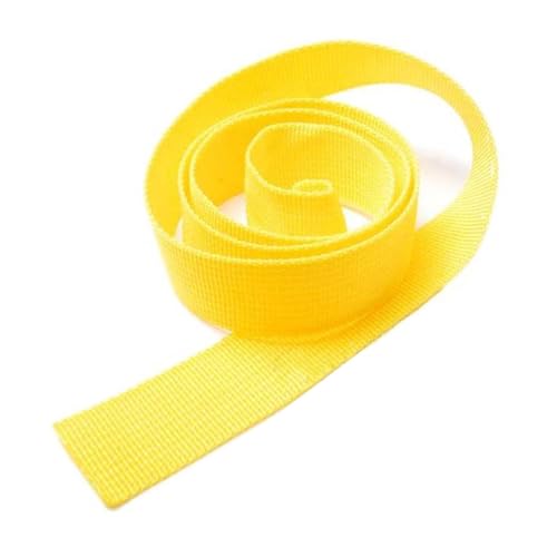 LuminaCreek Leichte PP-Gurte aus Polypropylen for Taschen, Nähen, DIY-Zubehör, 10 Yards/Los(Yellow,20 MM) von LuminaCreek