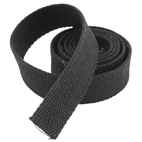 LuminaCreek Polstergurtband aus Baumwolle, 20 mm, 3/4 Zoll(Black,20MM x 10Yards) von LuminaCreek