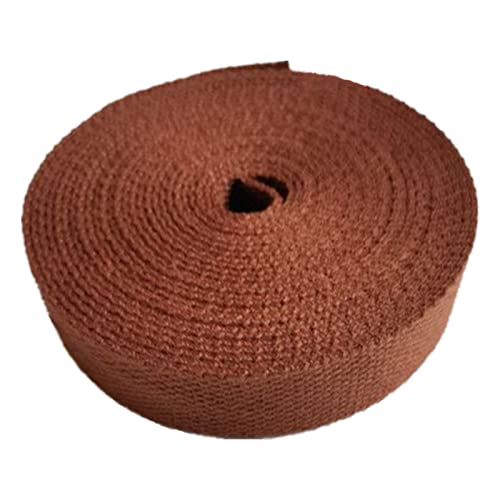 LuminaCreek Polstergurtband aus Baumwolle, 20 mm, 3/4 Zoll(Brown,20MM x 5Yards) von LuminaCreek