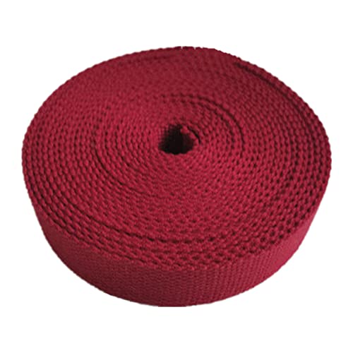 LuminaCreek Polstergurtband aus Baumwolle, 20 mm, 3/4 Zoll(Red,20MM x 20Yards) von LuminaCreek