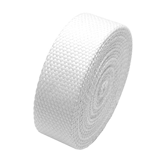LuminaCreek Polstergurtband aus Baumwolle, 20 mm, 3/4 Zoll(White,20MM x 20Yards) von LuminaCreek