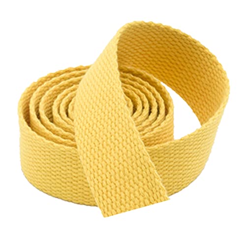 LuminaCreek Polstergurtband aus Baumwolle, 20 mm, 3/4 Zoll(Yellow,20MM x 20Yards) von LuminaCreek