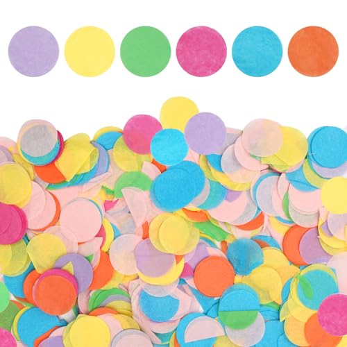 10000 Stück Bunt Runde Konfetti Papier, 2.5 cm Mehrfarbig Konfetti Geburtstag Deko, Mehrfarbig Runde Streudeko, Konfetti Tischdeko,für Geschenk Dekoration, Dekoration Hochzeit, Verschiedene Feste 10000 Stück Bunt Runde Konfetti Papier, 2.5 cm Mehrfarbig Konfetti Geburtstag Deko, Mehrfarbig Runde Streudeko, Konfetti Tischdeko,für Geschenk Dekoration, Dekoration Hochzeit, Verschiedene Feste von LuminaryLair
