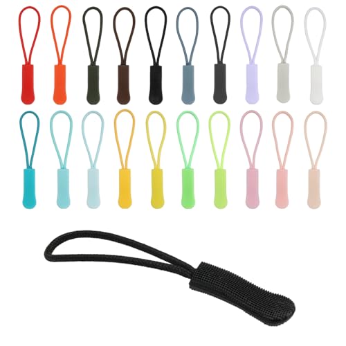 120 Stück Reißverschluss Verlängerung Zipper Pulls, 20 Farben Nylon Schnur Reißverschluss Anhänger, Rutschfest Zipper Tag, Reißverschluss Zieher Bunt, für Rucksack, Bekleidung, Sportswear und Mehr 120 Stück Reißverschluss Verlängerung Zipper Pulls, 20 Farben Nylon Schnur Reißverschluss Anhänger, Rutschfest Zipper Tag, Reißverschluss Zieher Bunt, für Rucksack, Bekleidung, Sportswear und Mehr von LuminaryLair