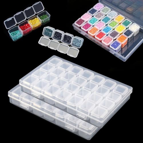 2 Stück Diamant Stickerei Sortierbox mit 28 Fächer Sortierkasten Kleinteile,Sortierboxen Transparent Abnehmbar,Diamond Painting Aufbewahrungsbox,Diamond Painting Box,für DIY Handwerk,Nägel,Perlen 2 Stück Diamant Stickerei Sortierbox mit 28 Fächer Sortierkasten Kleinteile,Sortierboxen Transparent Abnehmbar,Diamond Painting Aufbewahrungsbox,Diamond Painting Box,für DIY Handwerk,Nägel,Perlen von LuminaryLair