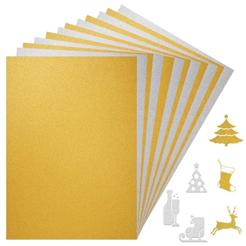 20 Stück Glitzerpapier zum Basteln,Gold Silber Glitzer Buntpapier, Glitzer Kartonpapier A4 Gold,Glitterkarton Bastelpapier für DIY Grußkarten Scrapbooking Glitter Craft Paper 20 Stück Glitzerpapier zum Basteln,Gold Silber Glitzer Buntpapier, Glitzer Kartonpapier A4 Gold,Glitterkarton Bastelpapier für DIY Grußkarten Scrapbooking Glitter Craft Paper von LuminaryLair