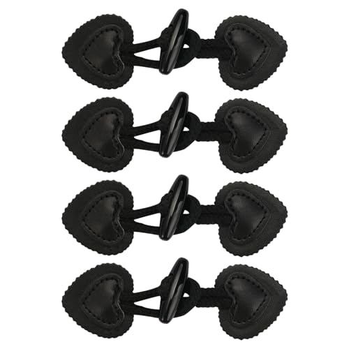 4 Paar Leder Horn Knebelverschlüsse, 11cm x 3.5cm Leder Knebelknopf Schwarz, Dufflecoat Verschluss Schwarz, Leder Knebelverschluss für DIY Handwerk Kleidung Nähen Dekoration Basteln Zubehör 4 Paar Leder Horn Knebelverschlüsse, 11cm x 3.5cm Leder Knebelknopf Schwarz, Dufflecoat Verschluss Schwarz, Leder Knebelverschluss für DIY Handwerk Kleidung Nähen Dekoration Basteln Zubehör von LuminaryLair