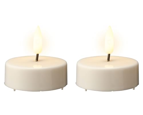 Lumineo LED-Teelicht Weiss 5,5 cm Set2 von Lumineo