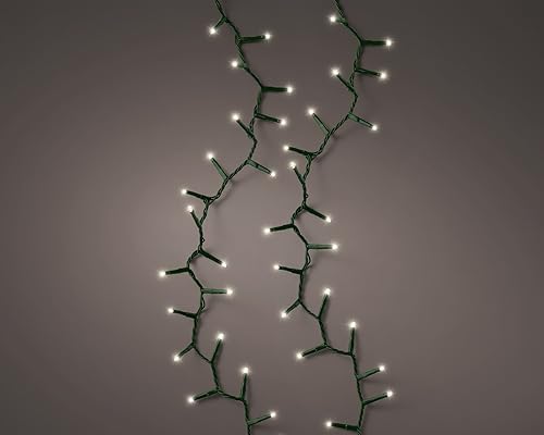 Lumineo Lichterkette Compact warm weiß - 1000 LEDs - 22,5 Meter - grünes Kabel - dimmbar - Timer - IP44 Schutz von Lumineo