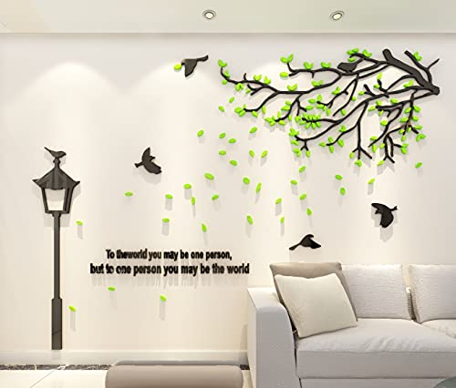3D Wandtattoo Baum DIY Wandaufkleber Sticker Groß Baum der Straßenlaterne Wandsticker für Wohnzimmer Schlafzimmer Kinderzimmer Wanddeko Dekoration von Luming