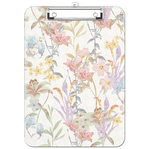 Luminzo Kunststoff Niedliches Klemmbrett mit Stifthalter, Flache Metallklammer, A4 Format 23 x 32 cm, Klemmbrett für Lehrer, Krankenschwestern, Klassenzimmer,Botanical Print Luminzo Kunststoff Niedliches Klemmbrett mit Stifthalter, Flache Metallklammer, A4 Format 23 x 32 cm, Klemmbrett für Lehrer, Krankenschwestern, Klassenzimmer,Botanical Print von Luminzo