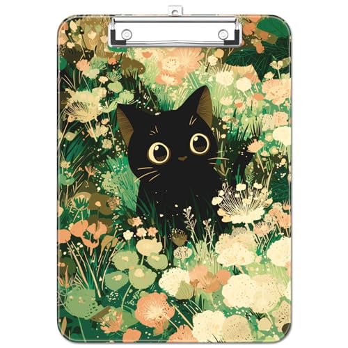 Luminzo Kunststoff Niedliches Klemmbrett mit Stifthalter, Flache Metallklammer, A4 Format 23 x 32 cm, Klemmbrett für Lehrer, Krankenschwestern, Klassenzimmer,Cute Cat Luminzo Kunststoff Niedliches Klemmbrett mit Stifthalter, Flache Metallklammer, A4 Format 23 x 32 cm, Klemmbrett für Lehrer, Krankenschwestern, Klassenzimmer,Cute Cat von Luminzo