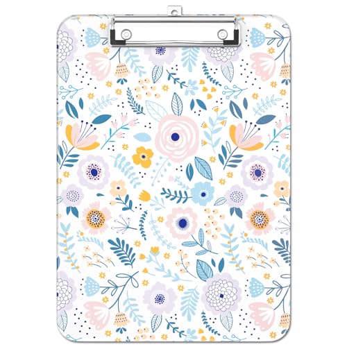Luminzo Kunststoff Niedliches Klemmbrett mit Stifthalter, Flache Metallklammer, A4 Format 23 x 32 cm, Klemmbrett für Lehrer, Krankenschwestern, Klassenzimmer,Cute Flowers Luminzo Kunststoff Niedliches Klemmbrett mit Stifthalter, Flache Metallklammer, A4 Format 23 x 32 cm, Klemmbrett für Lehrer, Krankenschwestern, Klassenzimmer,Cute Flowers von Luminzo