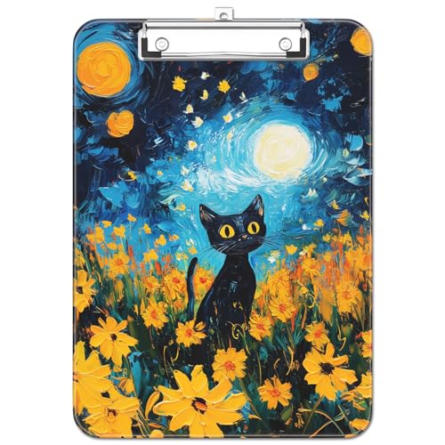 Luminzo Kunststoff Niedliches Klemmbrett mit Stifthalter, Flache Metallklammer, A4 Format 23 x 32 cm, Klemmbrett für Lehrer, Krankenschwestern, Klassenzimmer,Cute Van Cat Luminzo Kunststoff Niedliches Klemmbrett mit Stifthalter, Flache Metallklammer, A4 Format 23 x 32 cm, Klemmbrett für Lehrer, Krankenschwestern, Klassenzimmer,Cute Van Cat von Luminzo