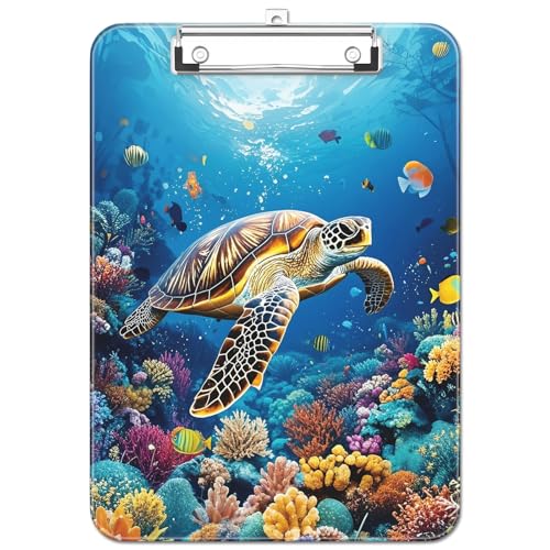 Luminzo Kunststoff Niedliches Klemmbrett mit Stifthalter, Flache Metallklammer, A4 Format 23 x 32 cm, Klemmbrett für Lehrer, Krankenschwestern, Klassenzimmer,Sea Turtles Luminzo Kunststoff Niedliches Klemmbrett mit Stifthalter, Flache Metallklammer, A4 Format 23 x 32 cm, Klemmbrett für Lehrer, Krankenschwestern, Klassenzimmer,Sea Turtles von Luminzo
