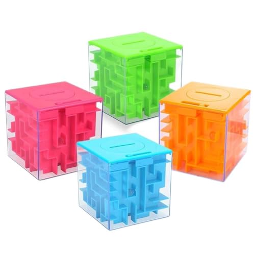 Labyrinth Puzzlebox Spardose - Münzen und Bargeld Aufbewahrungsbox - Spaß Spiel Herausforderung - Ideal Kindergeburtstag von Lumiparty