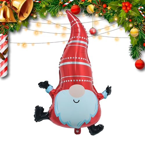 Weihnachtsballons, aufblasbarer Weihnachtsmann mit Rucksack, stehender Weihnachtsbaum-Ballon, Weihnachtsbaum-Zwerg-Ballons, Luftballons für Weihnachts- und Neujahrs-Themenparty-Dekorationen von Lumiscent