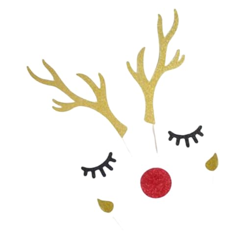 Weihnachtskuchendekorationen – Weihnachtskuchenaufsätze | Tortenaufsätze Geburtstag personalisiert | Hirschgeweih Tortenaufsatz | Kuchendekorationskarten | Kuchen-Dessert-Topper für Geburtstag Weihnachtskuchendekorationen – Weihnachtskuchenaufsätze | Tortenaufsätze Geburtstag personalisiert | Hirschgeweih Tortenaufsatz | Kuchendekorationskarten | Kuchen-Dessert-Topper für Geburtstag von Lumiscent