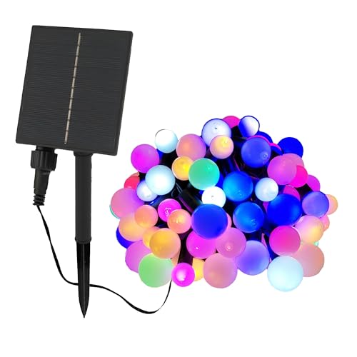 Billy Solar-Lichterkette, rund, mehrfarbig, LED, RGB, 9,9 m von Lumisky