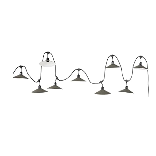 Lumisky VINTA RACCORDABLE Lichterkette für den Außenbereich mit Lampenschirmen aus Stahl im Vintage-Stil, 10 E27-Fassungen, 6 m Lumisky VINTA RACCORDABLE Lichterkette für den Außenbereich mit Lampenschirmen aus Stahl im Vintage-Stil, 10 E27-Fassungen, 6 m von Lumisky