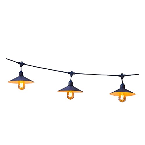 Lumisky VINTY LIGHT SOLAR Solar-Lichterkette für den Außenbereich mit Lampenschirmen aus Stahl im Vintage-Stil, 10 E27-LED-Glühbirnen mit Glühfaden und in warmweiß, 6 m Lumisky VINTY LIGHT SOLAR Solar-Lichterkette für den Außenbereich mit Lampenschirmen aus Stahl im Vintage-Stil, 10 E27-LED-Glühbirnen mit Glühfaden und in warmweiß, 6 m von Lumisky